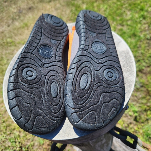 Water Shoes Kids Wonder Nation Orange and Gray Size 3 Adjustable Boys Girls - Picture 8 of 9